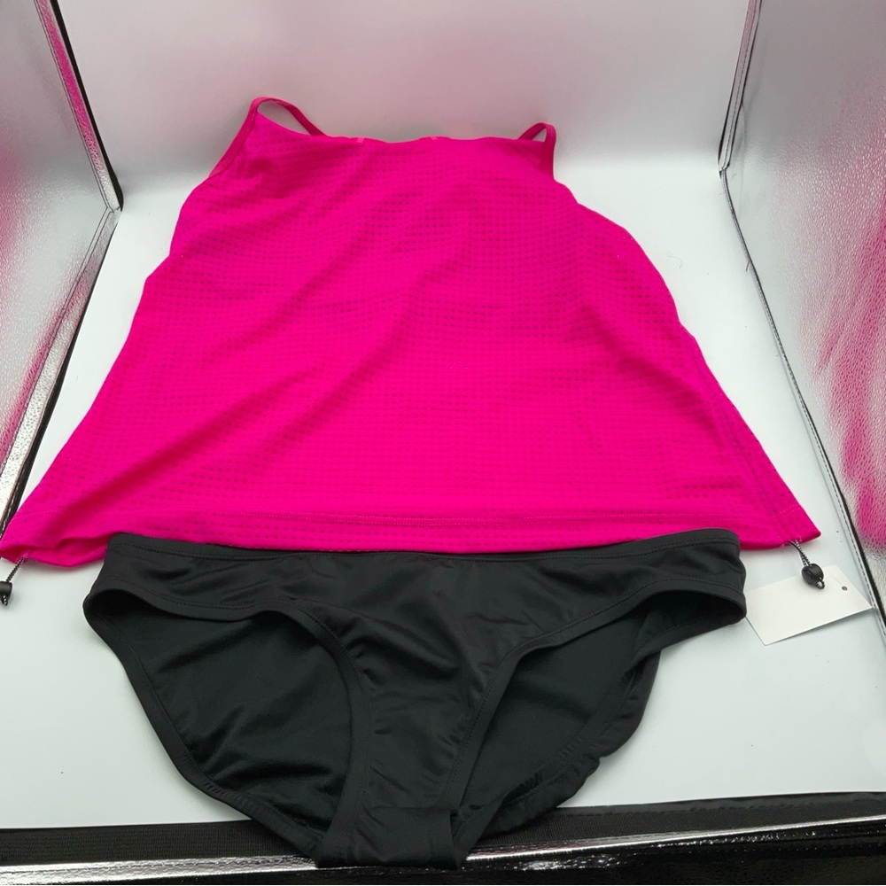 Nike Fuchsia and Black Bikini Set‎